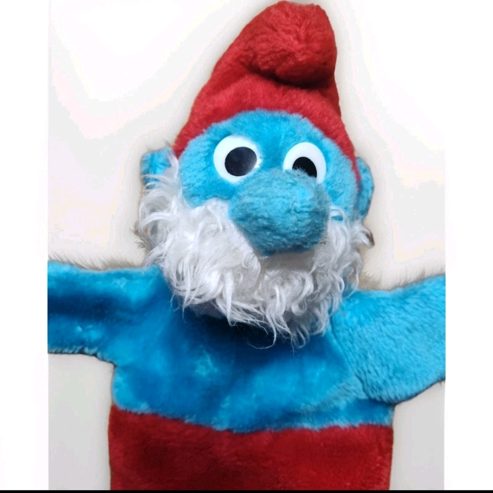 Vintage Hand Puppet Papa Smurf - Picture 2 of 4
